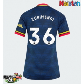 Arsenal Martin Zubimendi #36 Vieraspaita Naisten 2026-27 Lyhythihainen